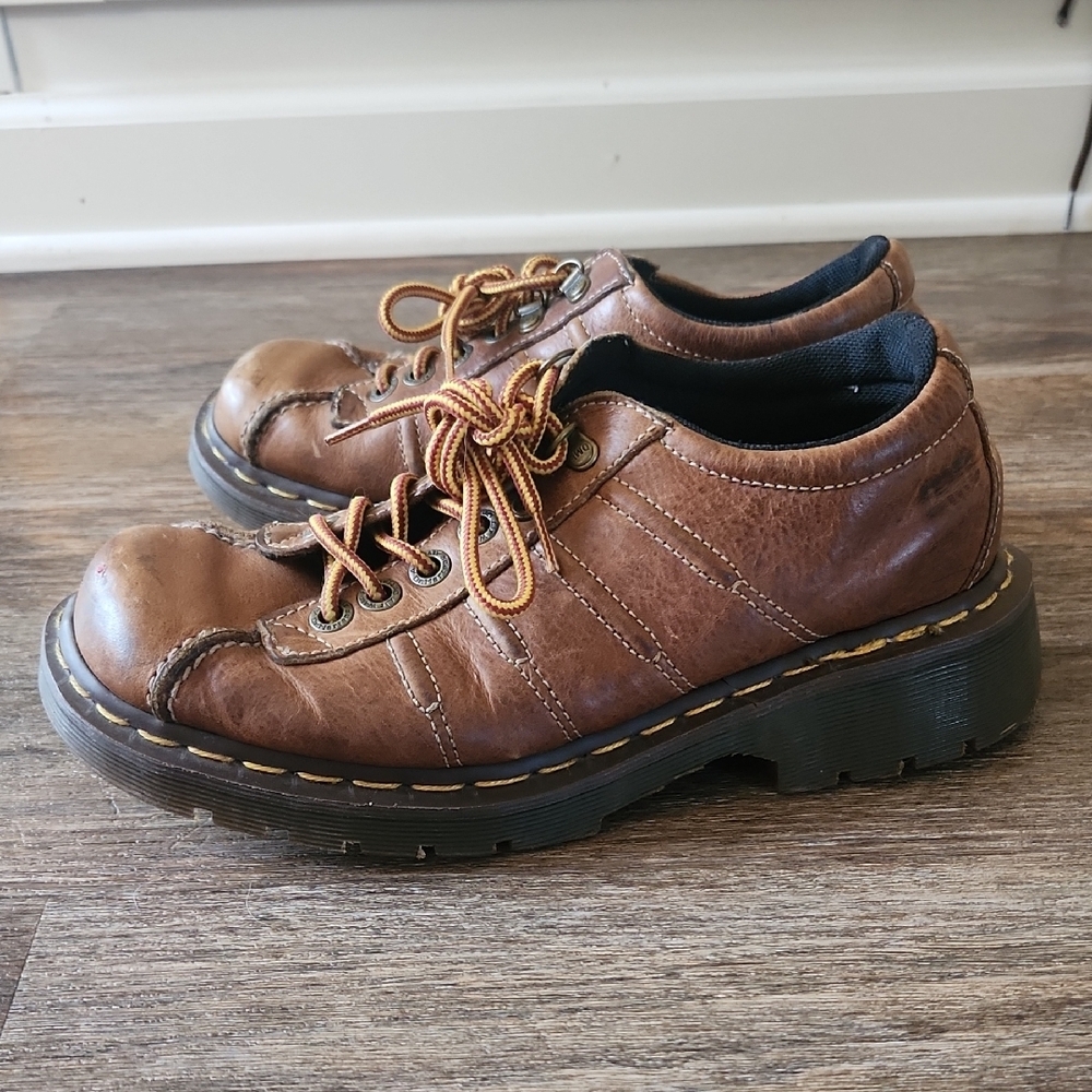 Vintage Dr. Martens 9764 Made in England Chunky Oxford Shoes UK 6 Womens US 8 - Picture 4 of 11